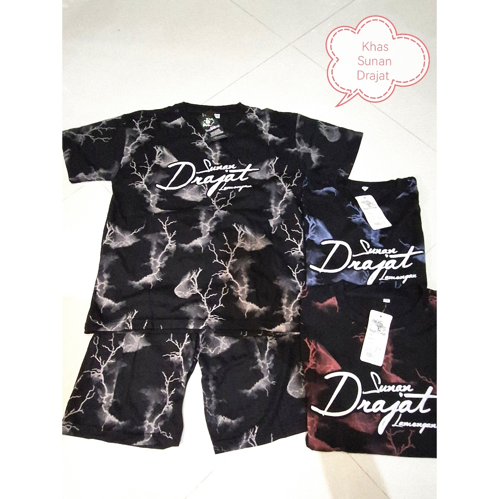 Setelan Kaos Anak Sunan Drajat motif petif | Baju Setelan Anak laki laki dan perempuan