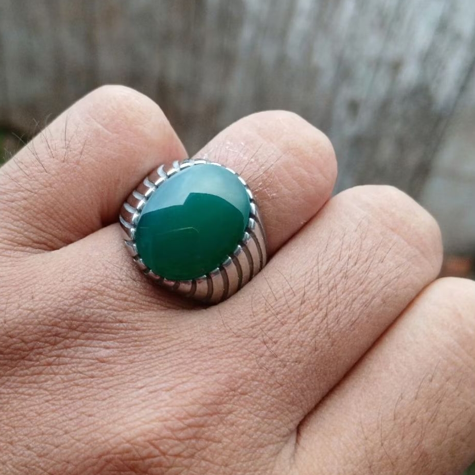 Cincin batu akik yaman ahdor natural