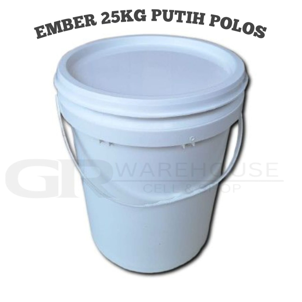 Ember Pail 25kg 20Liter Putih Polos