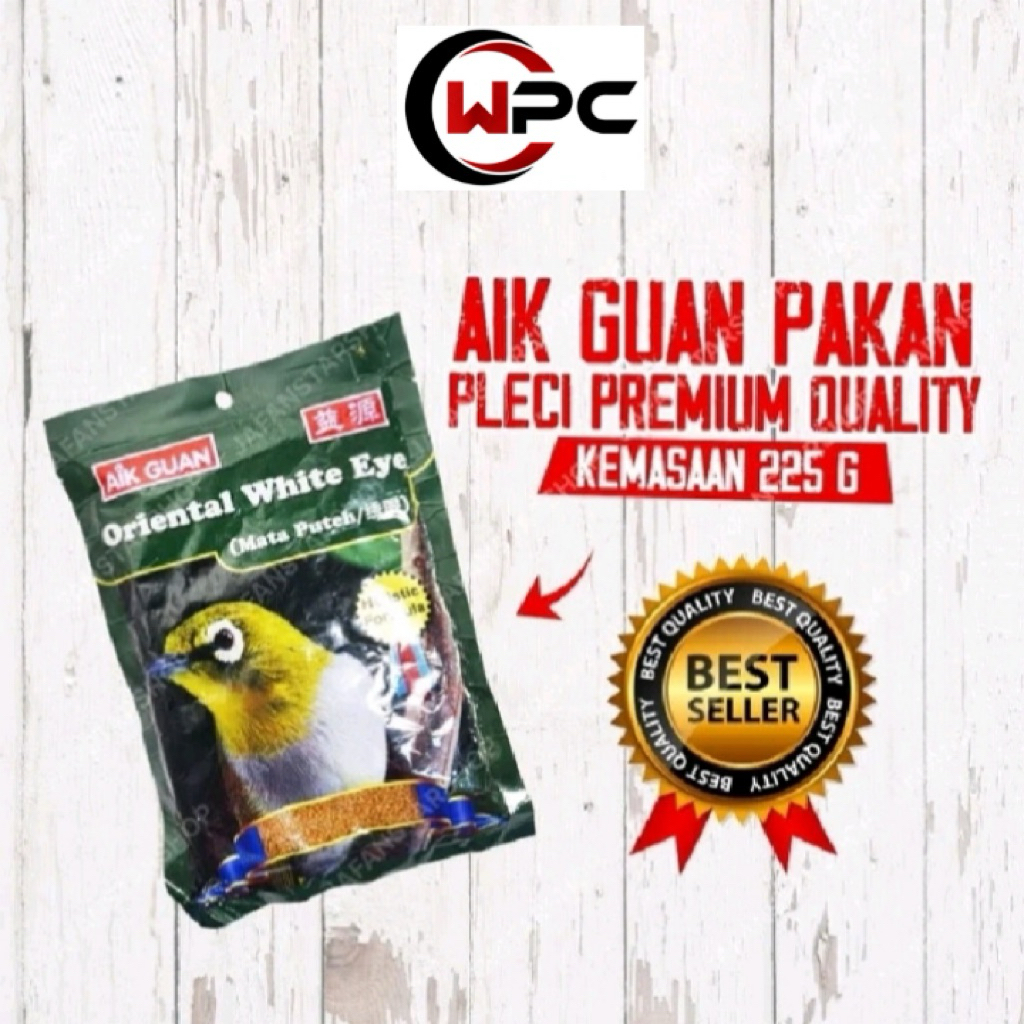 VOER AIK GUAN 225g Original voer burung pleci high protein