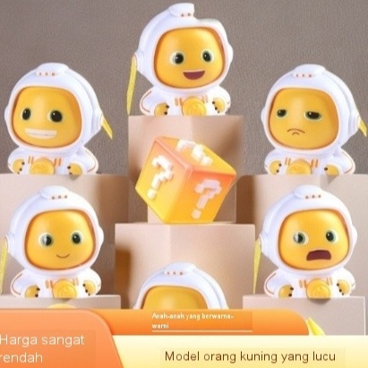 Boneka Astronot Nailong Berubah Wajah Naga Susu Tas Ekspresi Lucu 3 Ekspresi Wajah mainan anak