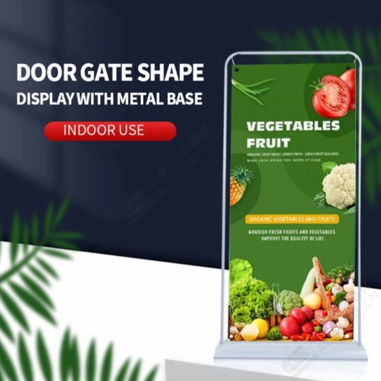 Stand Banner Besi Door Frame 6x16 Standing Banner Frame Besi Indoor