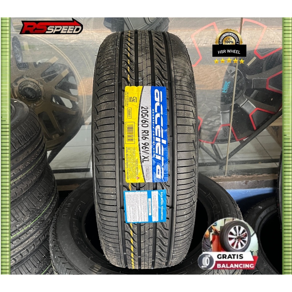 Ban Mobil Ring 16 Ukuran 205 60 R16 Merek Accelera Ecoplush Ban Mobil Tubles R 16 205/60