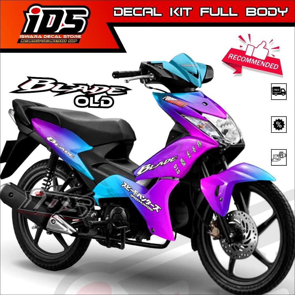 Decal Sticker Blade Old Decal Blade Old Stiker Blade 110 125 Old Full Body OLD Bunglon
