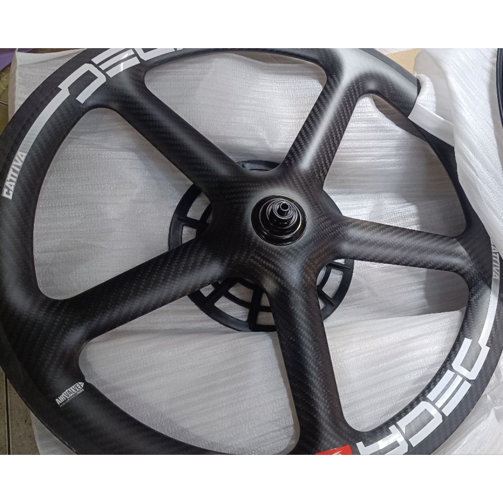 Wheelset DECA 5 Spoke 20 451 22 inch Vbrake sepeda lipat minivelo