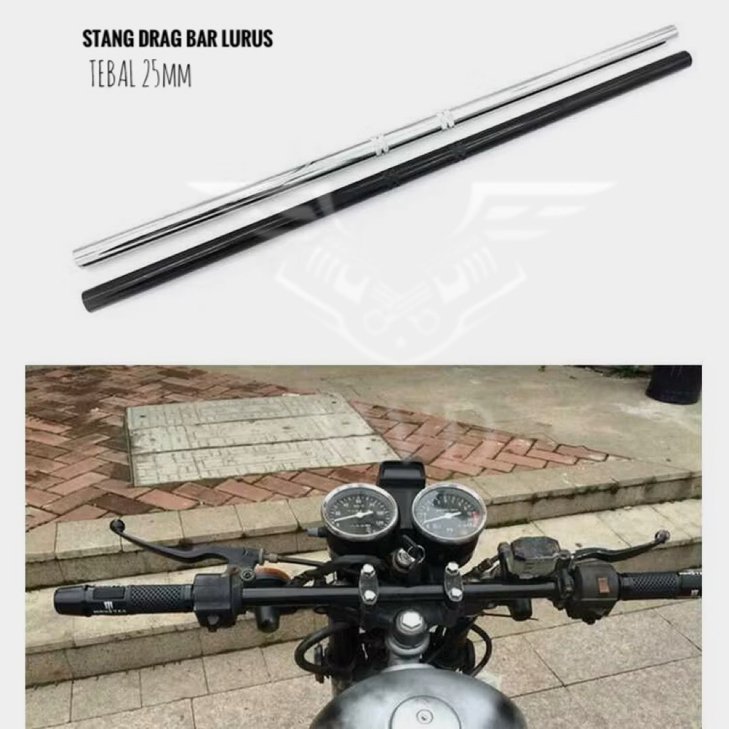 Stang dragbar lurus custom chopper