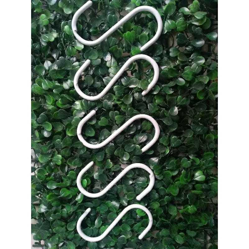 Cantolan Gantungan Leter S Besi Putih