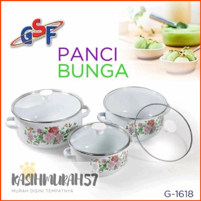 KODE S37P PANCI SET 3PCS  PANCI BUNGA GSF  MANGKUK SET SERBAGUNA 3PCS GSF G 1618  GSF1618  GSF1618  