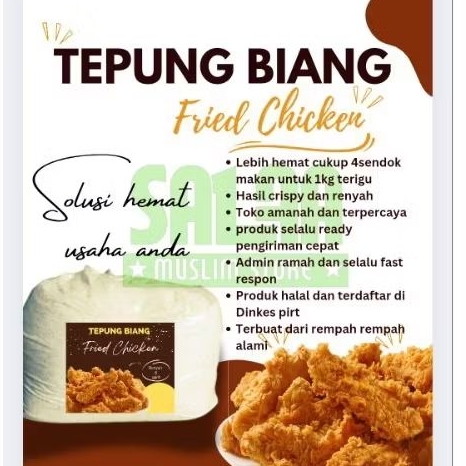 

COD TEPUNG BIANG FRIED CHICKEN KEMASAN 60GR