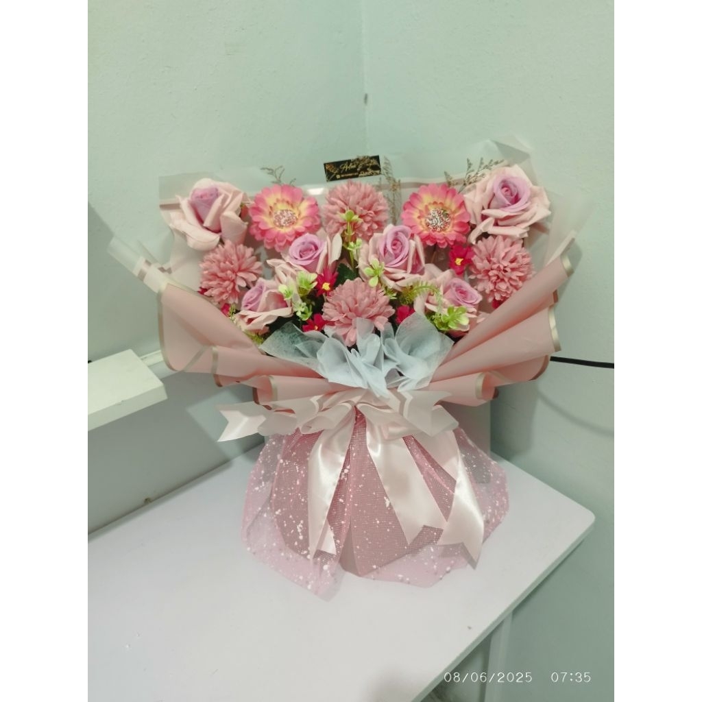(besar) Bouquet bunga palsu artificial lamaran wisuda - hadiah wisuda lamaran - bouquet