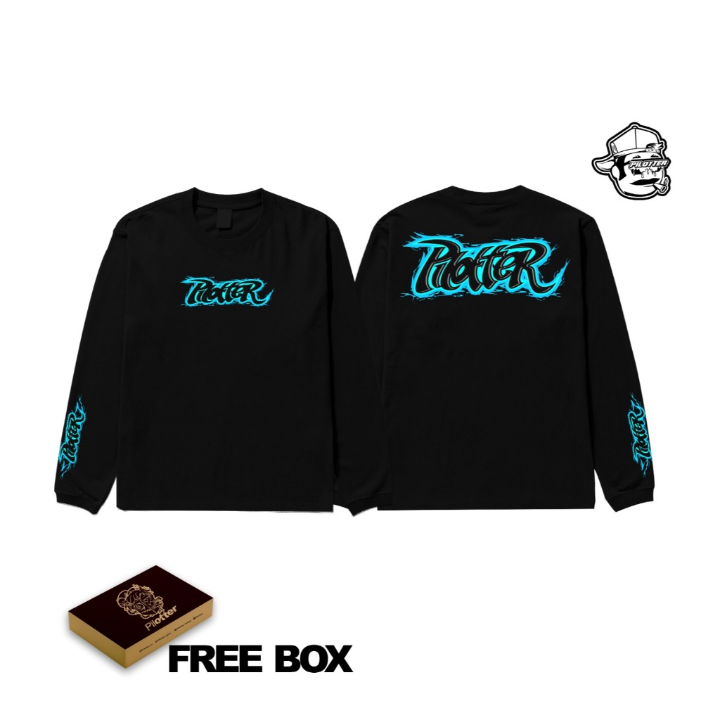 Pilotter Kaos Rockies Lengan Panjang Original Free Sticker