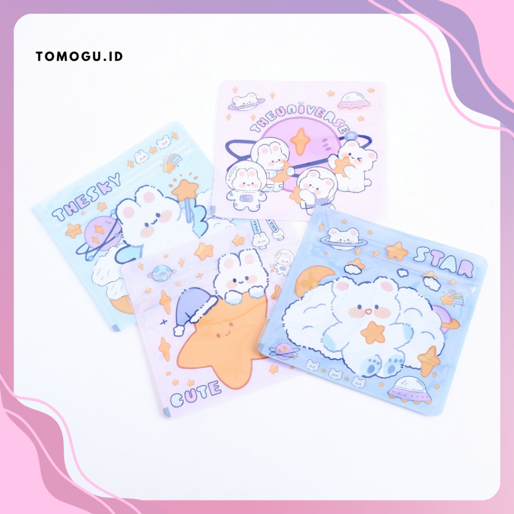 

Map Pouch Ziplock Persegi Kelinci 11 x 10 Map Kemasan Plastik Klip Sebaguna Aksesoris dan Souvenir