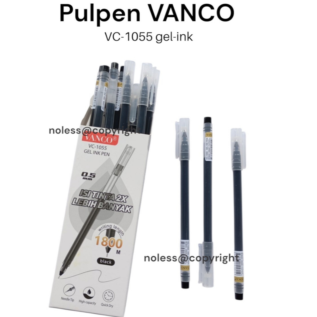 

NL (1 biji) Pulpen Vanco Gel-Ink | Pen Gel Terbaik