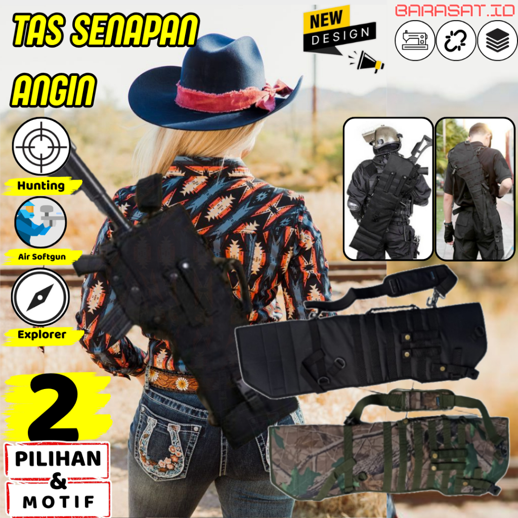 Tas PCP Uklik Gejluk Multipump Jahitan rapi Kuat Bahan tebal tali bahu empuk Ringkas bisa dilipat