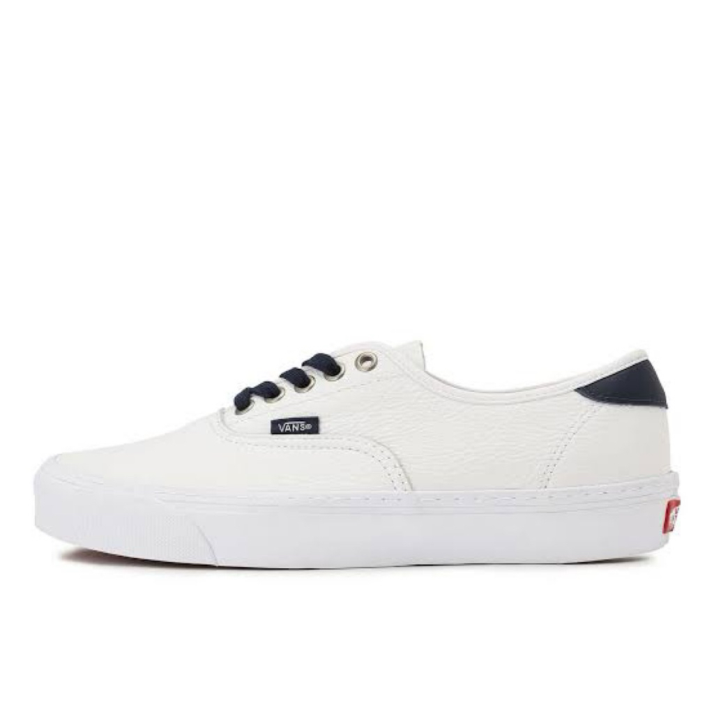 Vans Authentic Lux Leather White Navy