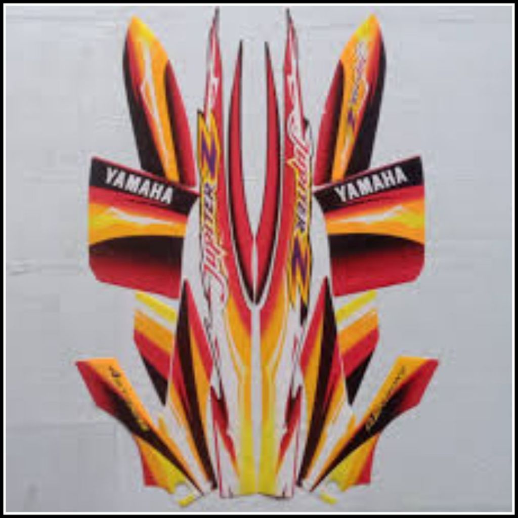 Stiker Striping Standar Yamaha Jupiter Z 2004 Kuning Merah List Stiker Standar Jupiter Z 2004