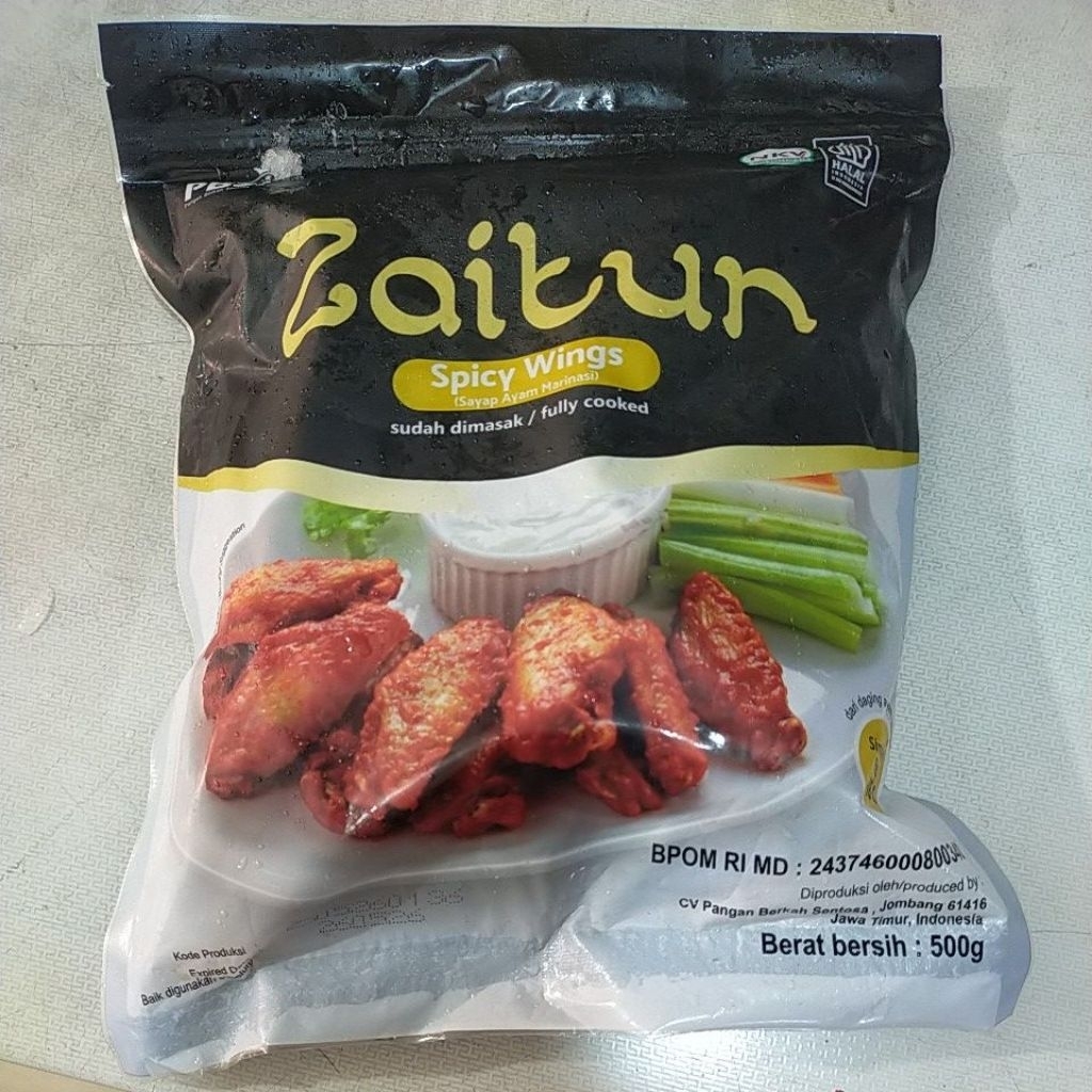 

ZAITUN SPICY WINGS 500GR