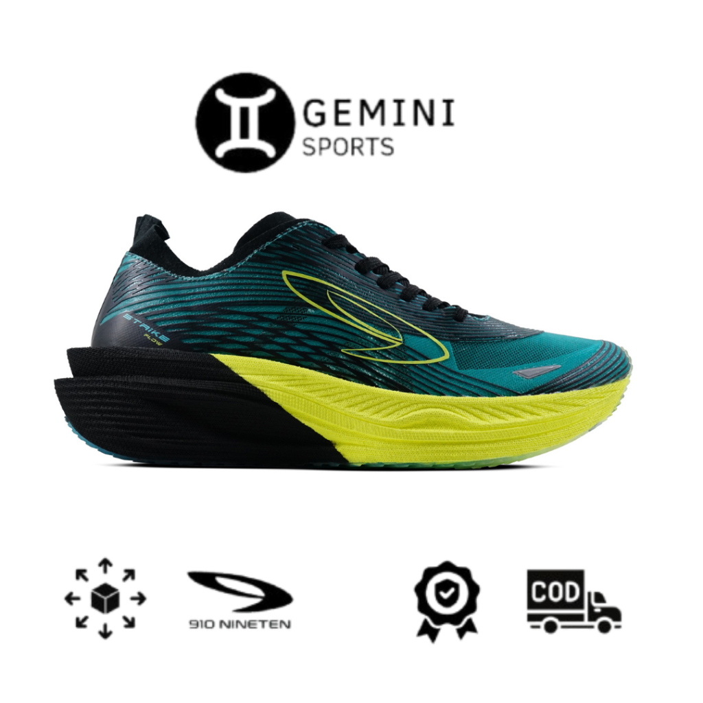 Gemini - 910 Nineten HAZE FLOW - HITAM/TEAL/KUNING