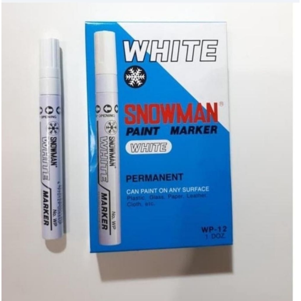 

paint marker snowman