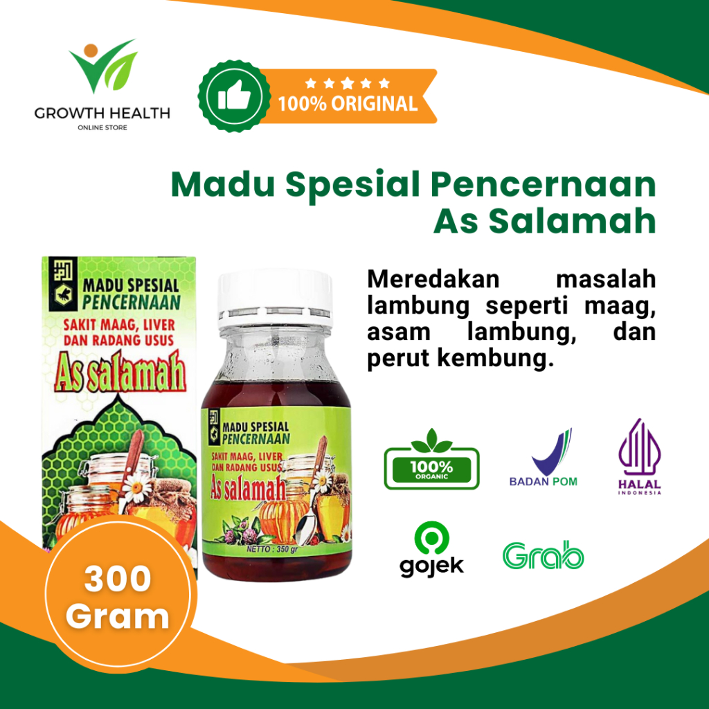 

Madu Spesial Pencernaan As Salamah / Maag / Radang Usus / Liver