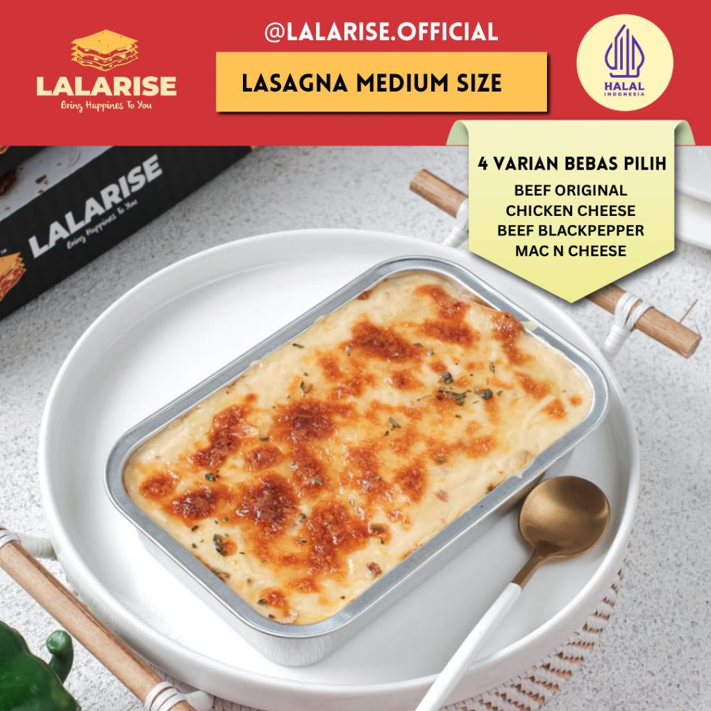 

Lasagna Medium Beef Chicken Blackpepper Mac n Cheese Homemade Frozen Food Praktis