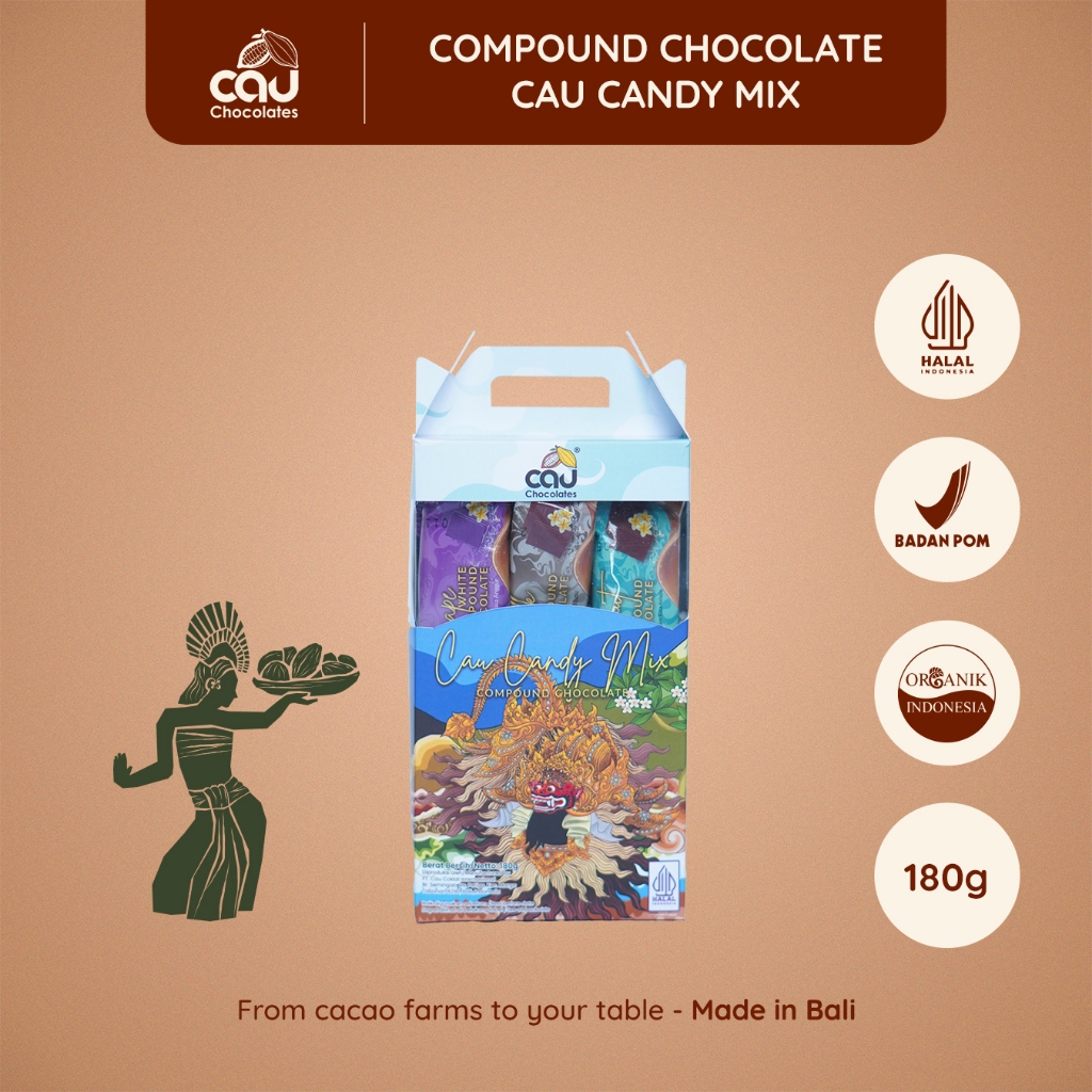 

CAU CHOCOLATES - Cau Candy Mix Series / Paket Varian Permen Coklat Compound - 180 gr