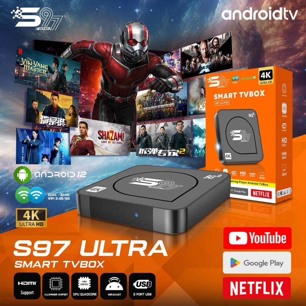 Stb Android TV Box Smart 4K S97 Ultra Dual Wifi Miracast Allwinner Bisa youtube