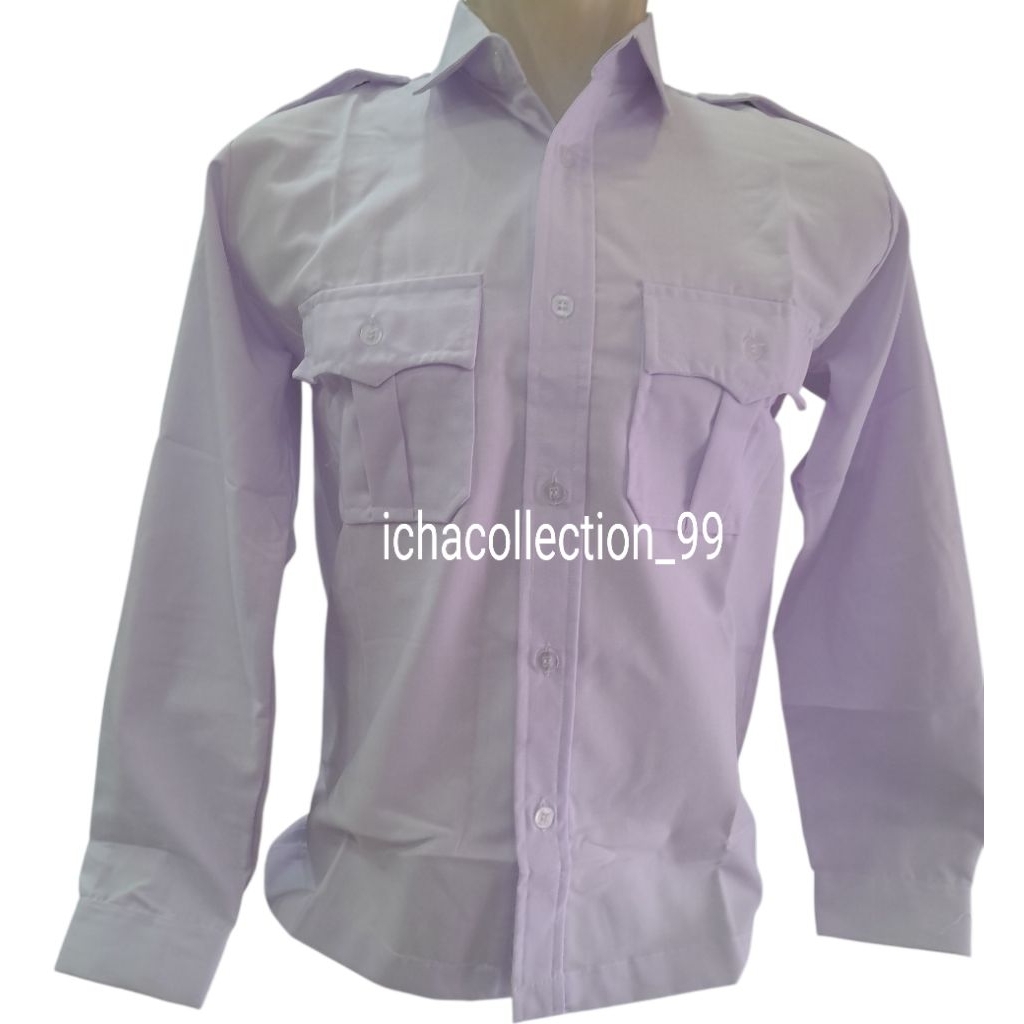 BAJU kerja putih PDH PDL PNS seragam PASKIB,PMR lengan panjang