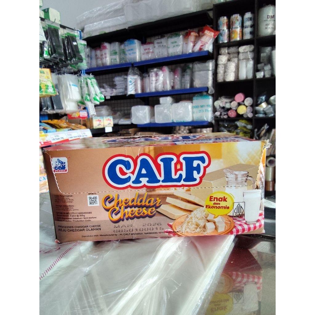 

Calf Keju Cheddar Box 8x200g