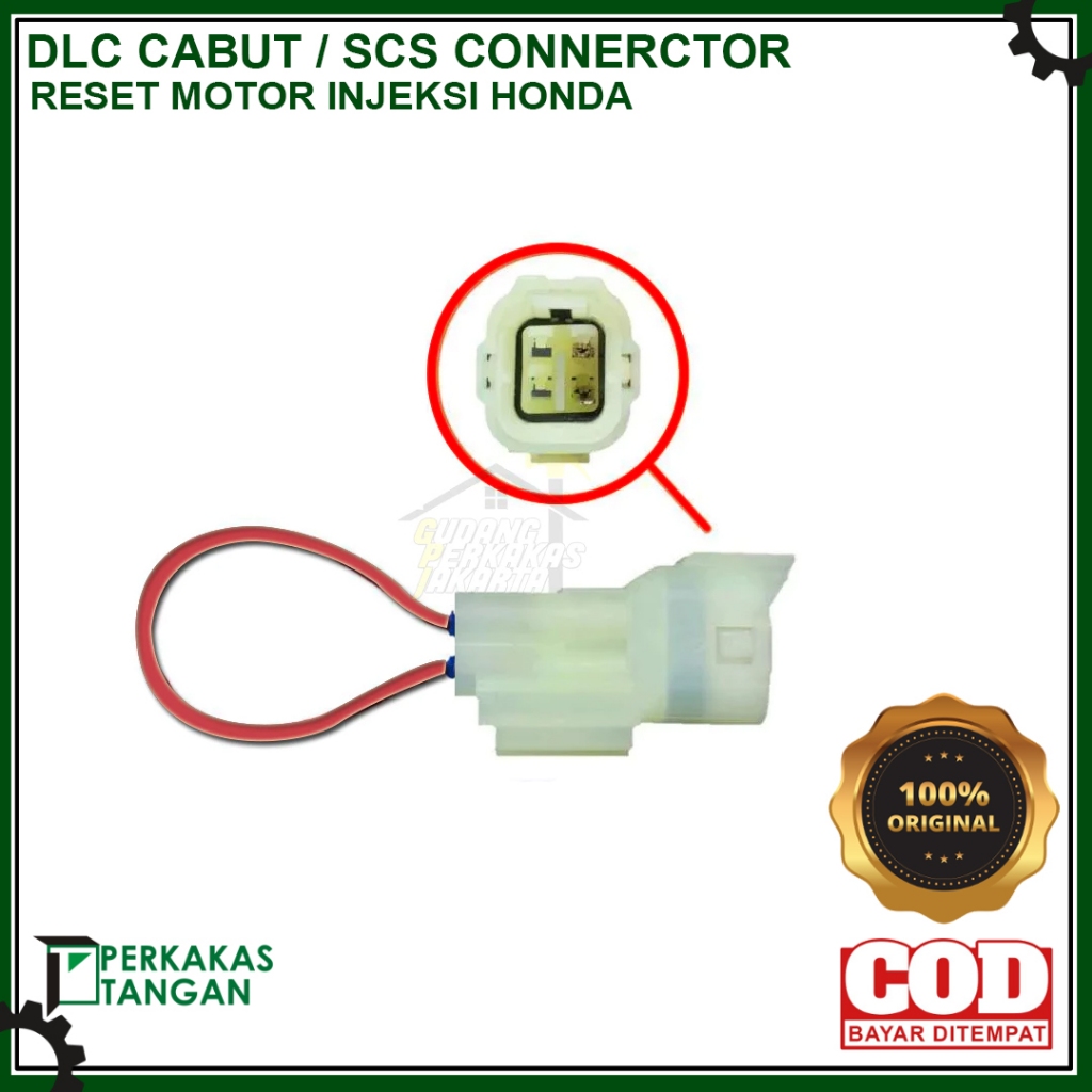 DLC HONDA / SCS CONNECTOR ALAT RESET INJEKSI MOTOR HONDA MANUAL