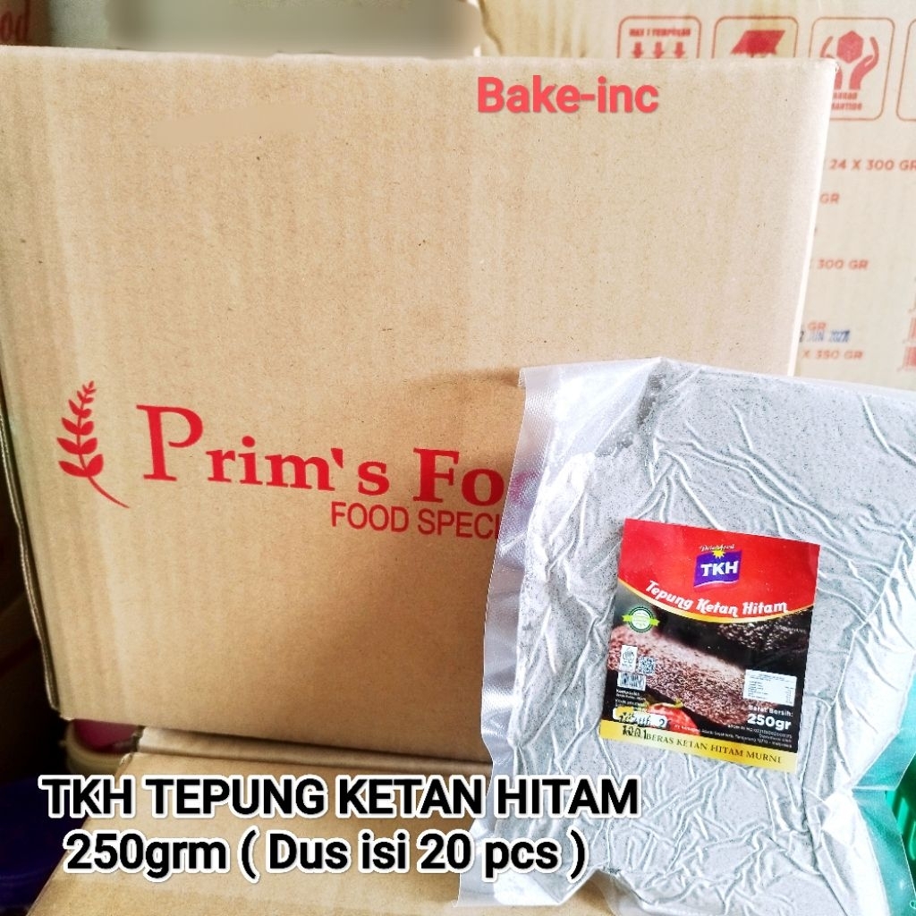 

[Bake-inc] DUS TKH TEPUNG KETAN HITAM 250GRM( 1 DUS ISI 20PCS)