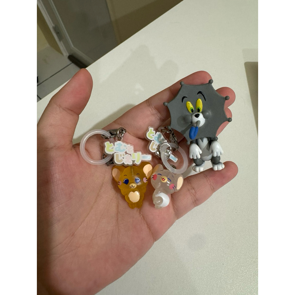 Tom and Jerry Original Japan Gashapon Gachapon Gasha Gacha Mejirushi Keychain Gantungan Kunci Ganci 