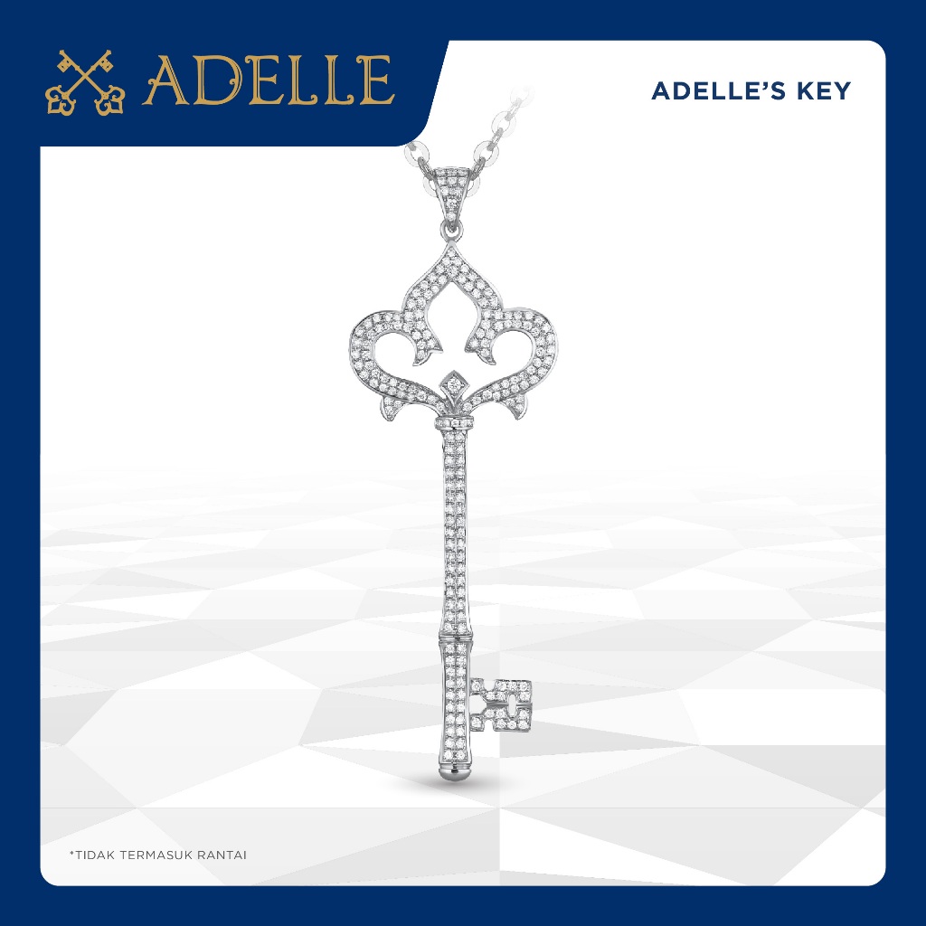 Liontin Berlian Adelle Jewellery - Adelle's Lily Key Pendant