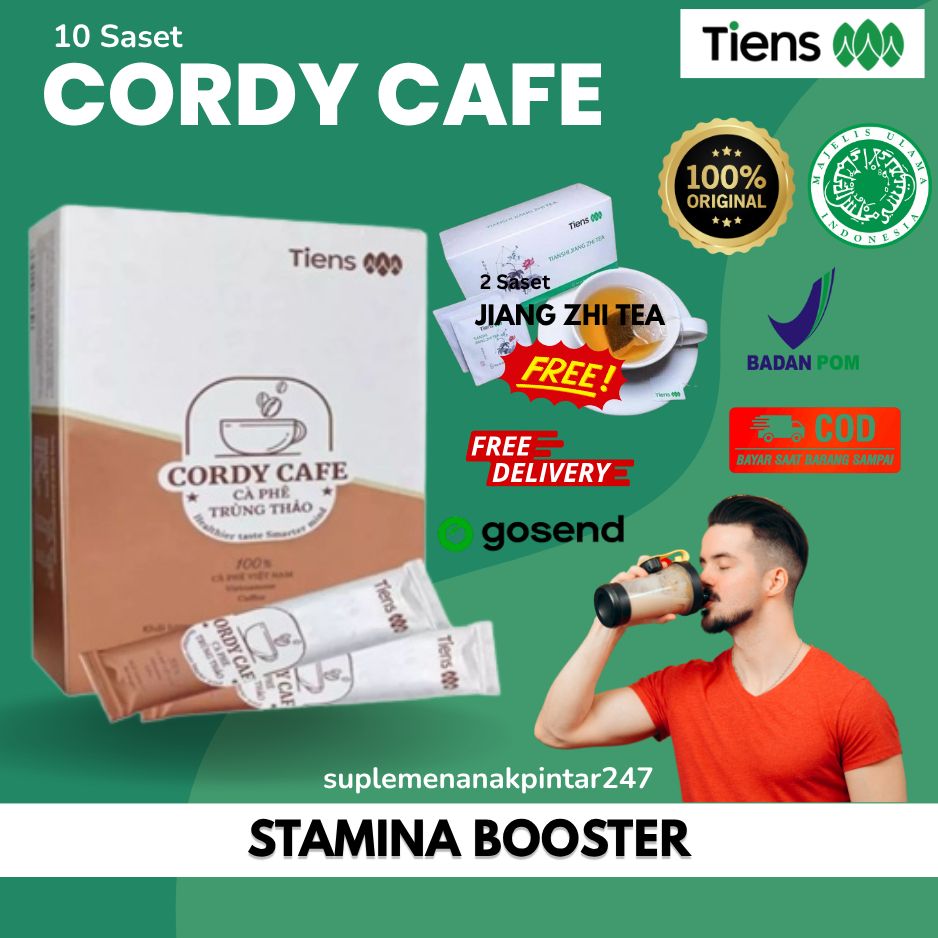 

Stamina Booster Kopi Herbal Tiens 100% Ampuh Menambah Energi Sebelum Olahraga CORDY CAFE