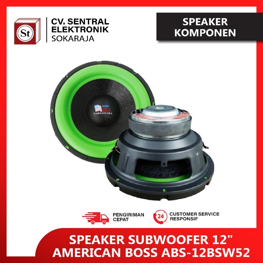 SUBWOOFER AMERICAN BOSS ABS 12BSW52