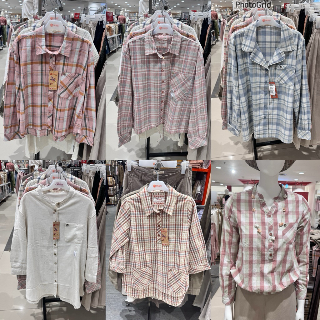 SALE Kemeja Blouse Wanita TRISET (S-XL)