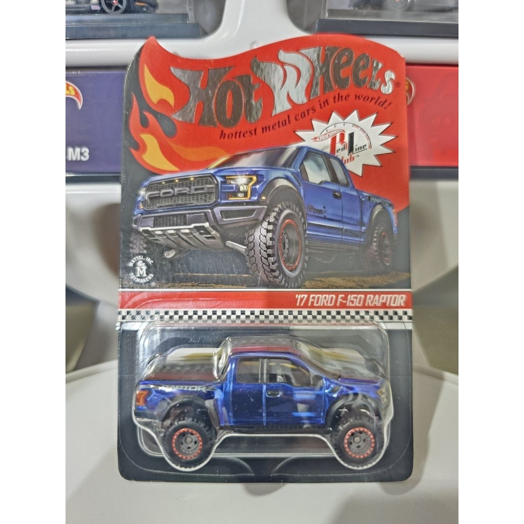 Hot Wheels Red Line Club (RLC) '17 Ford F-150 Raptor in Spectraflame Blue. Holo Cantik 4D (#04545/10