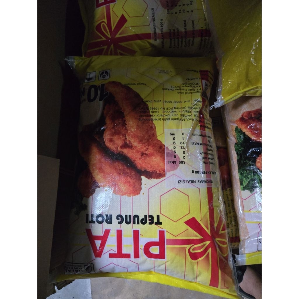 

tepung roti kasar kuning pita