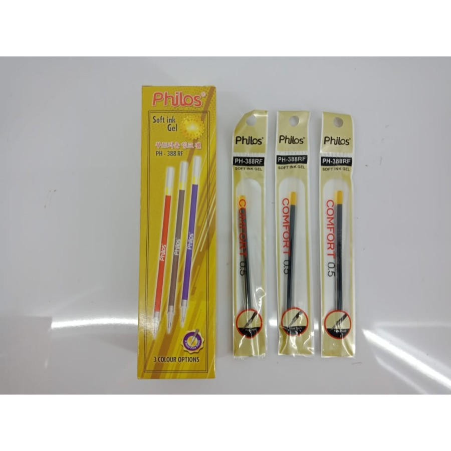 

Refill isi ulang tinta HITAM pen cair gel PHILOS isi 24 pcs