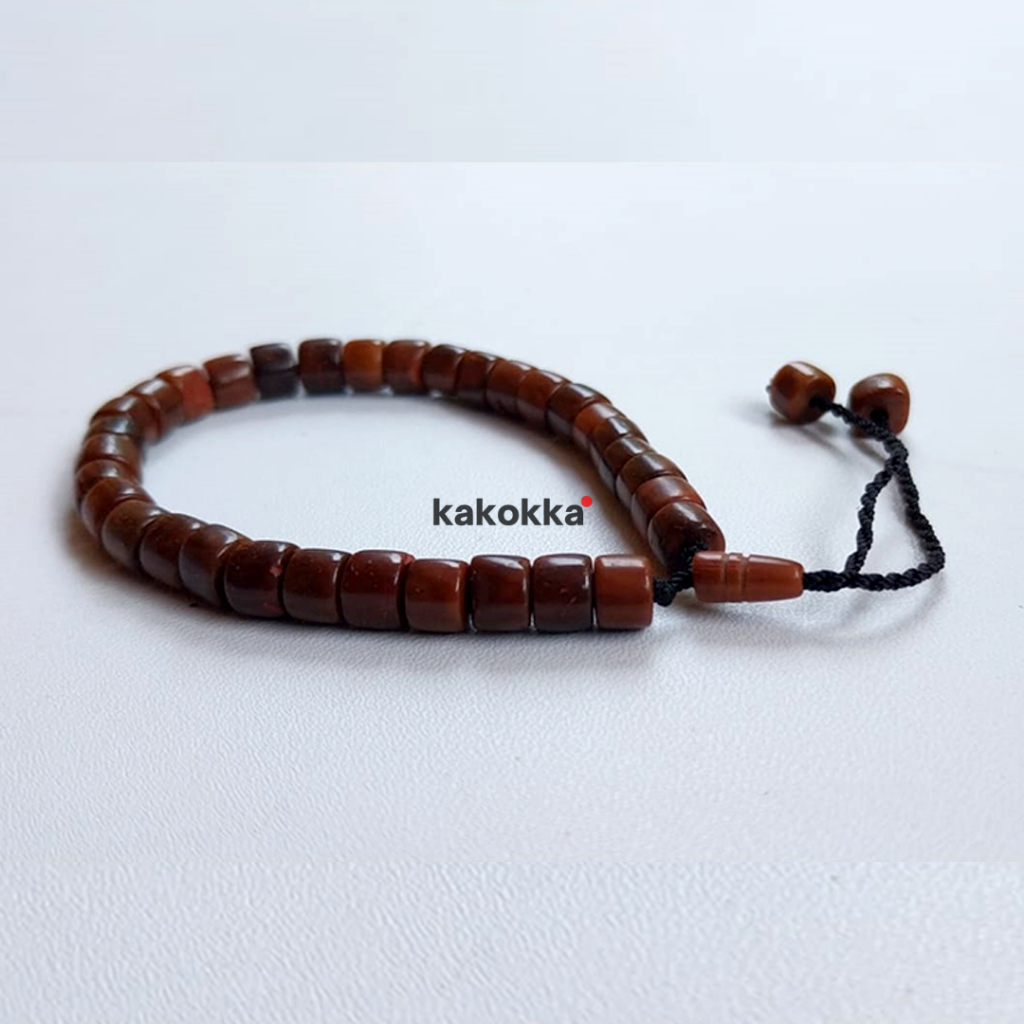 gelang serut kayu kokka kaukah kaokah koka gelang wtangan wanita pria cewek keren motif marjan serut