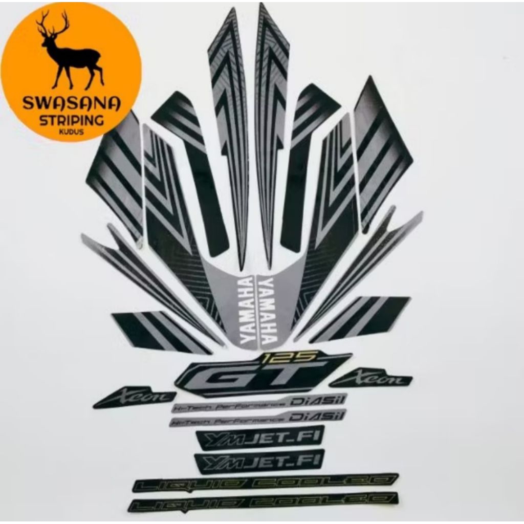 Lis Stiker Xeon 2014 (Warna Hitam), Striping Xeon 2014, Stiker Xeon GT 2014, Lis Xeon 2014