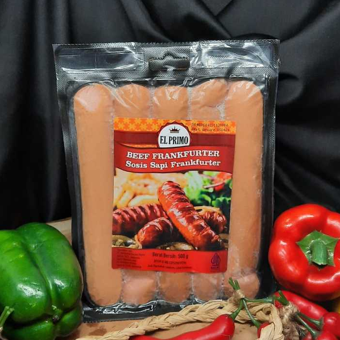 

El Primo Beef Frankfuter 500gr / Sosis Frankfuter 500gr