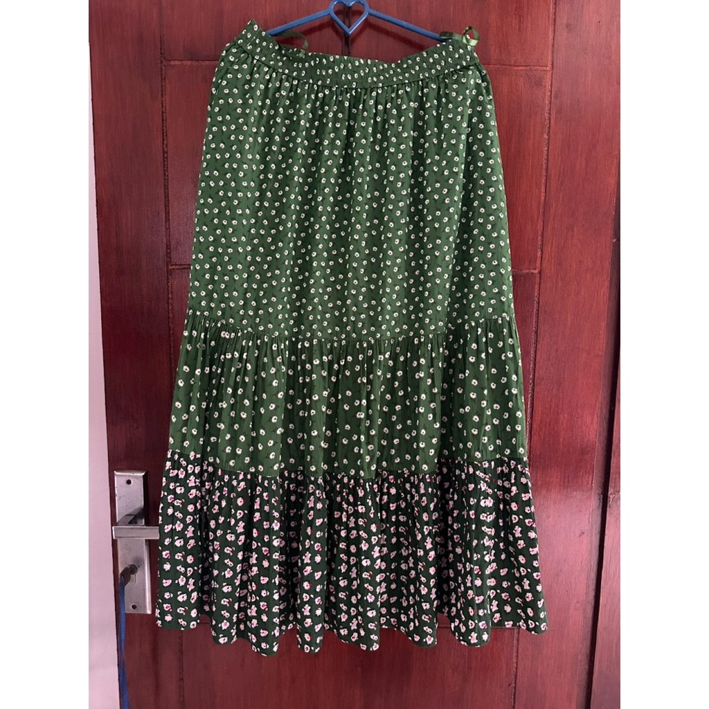 uniqlo paul & joe skirt green