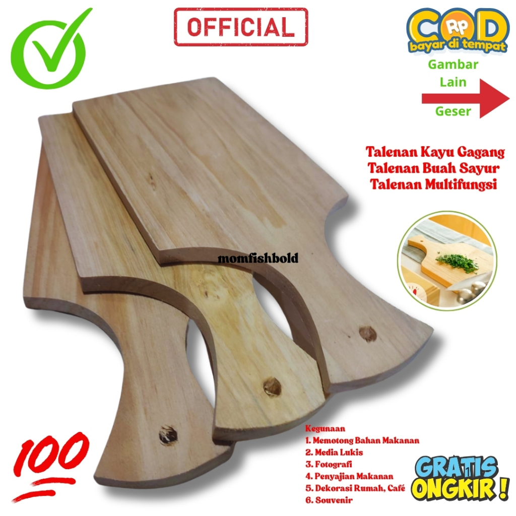 Souvenir Talenan Kayu / Talenan Gagang Talenan Kayu Pinus