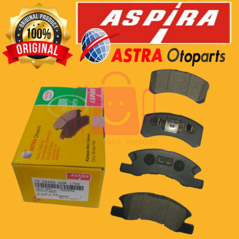 KAMPAS REM DEPAN TOYOTA AGYA/DAIHATSU AYLA TRANSMISI MANUAL/MATIC ASPIRA
