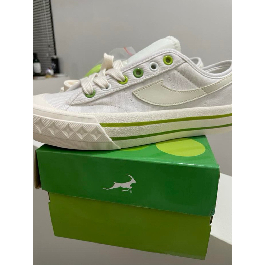 [New] Sepatu Compass Rare Putih Hijau Murah