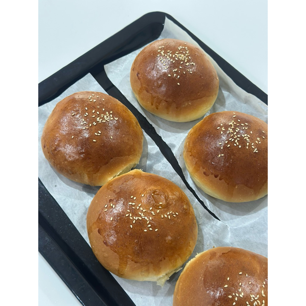 

Brioche Burger bun handmade with love