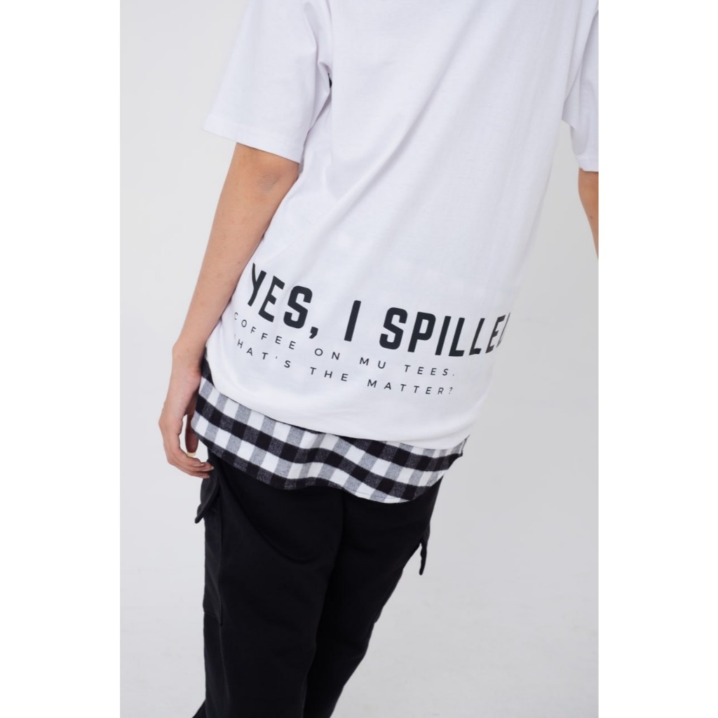 fake Layering, Inner, Mini Skirt, pelapis kaos terlihat 2 lapis sambungan baju