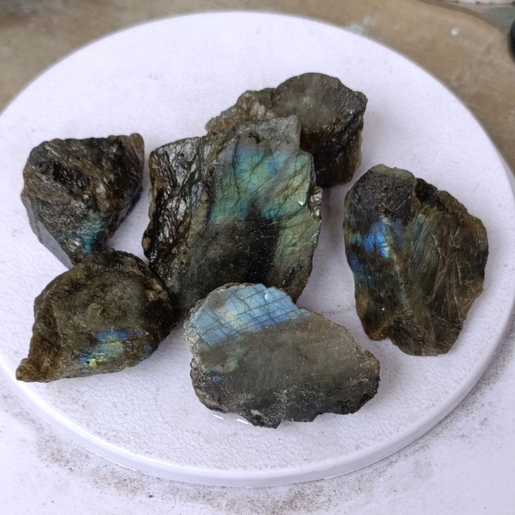 RS 28 Batu Labrador Labradorite Asli Bahan mata cincin liontin specimen dll