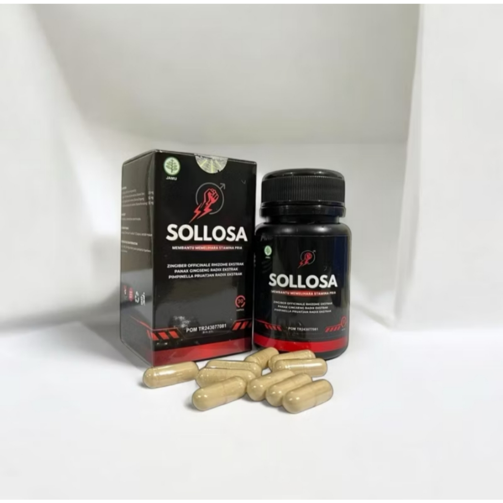 SOLLOSA 0bat kuat pria tahan lama original 100% bpom oat kuat obat panambah stamina meningkatkan hor
